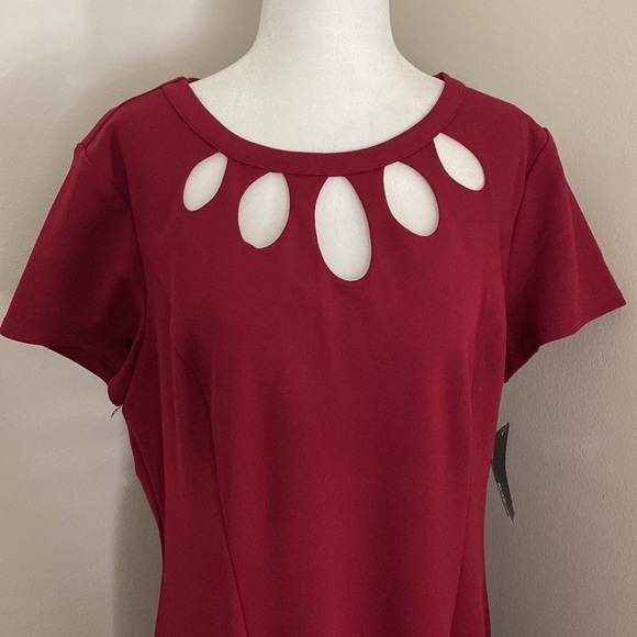 NWT Alyx maroon A-line dress - Picture 6 of 6